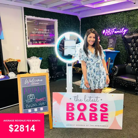 PBI Dream Chaser photo booth at an event