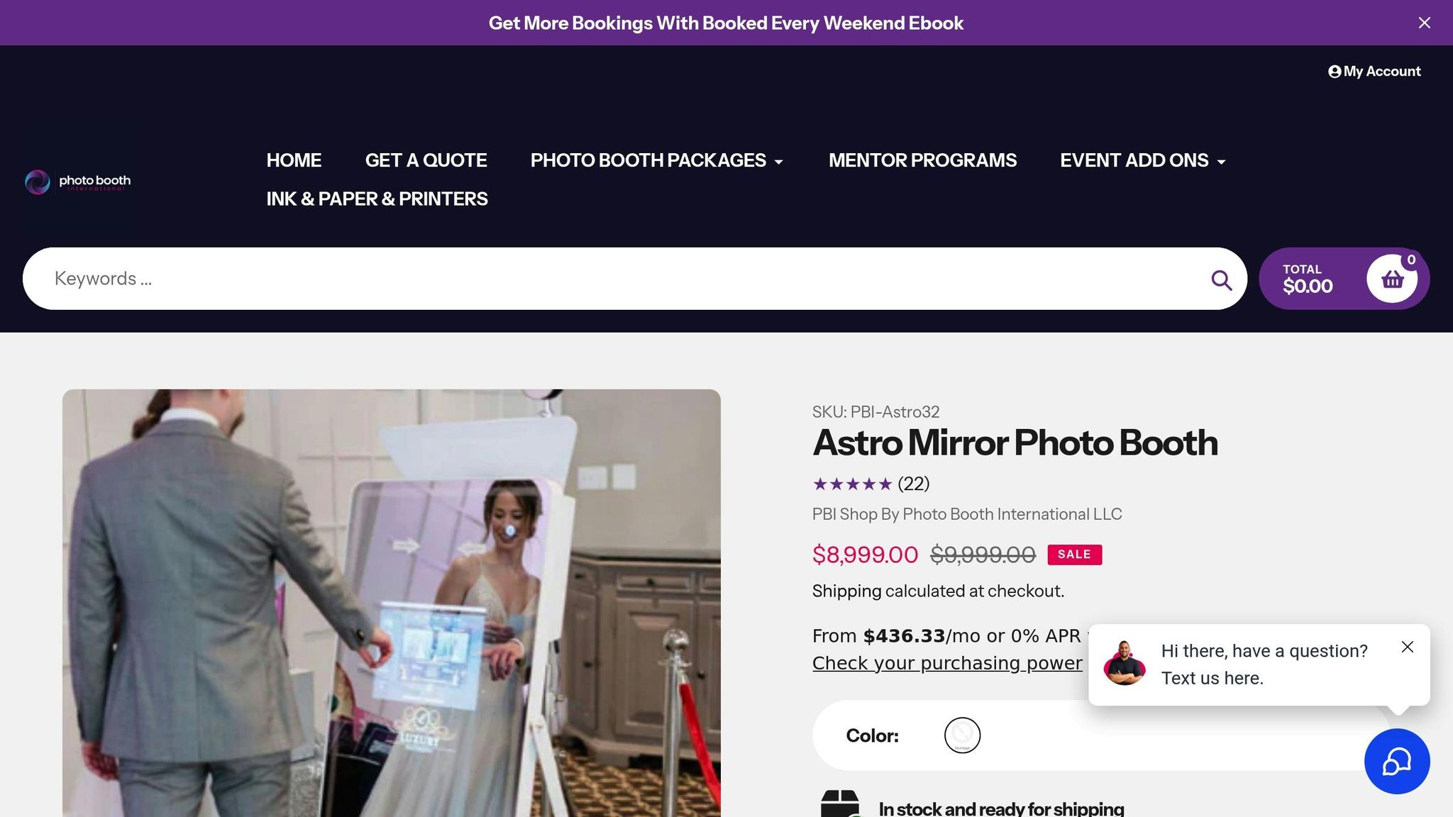 Astro Mirror Photo Booth