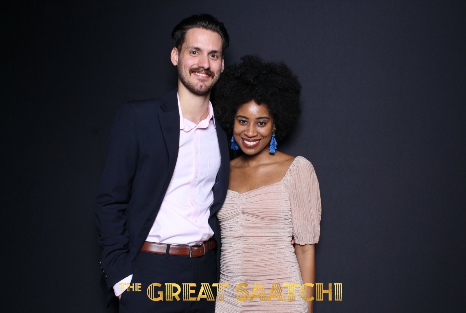 Photo booth photo sample of a couple