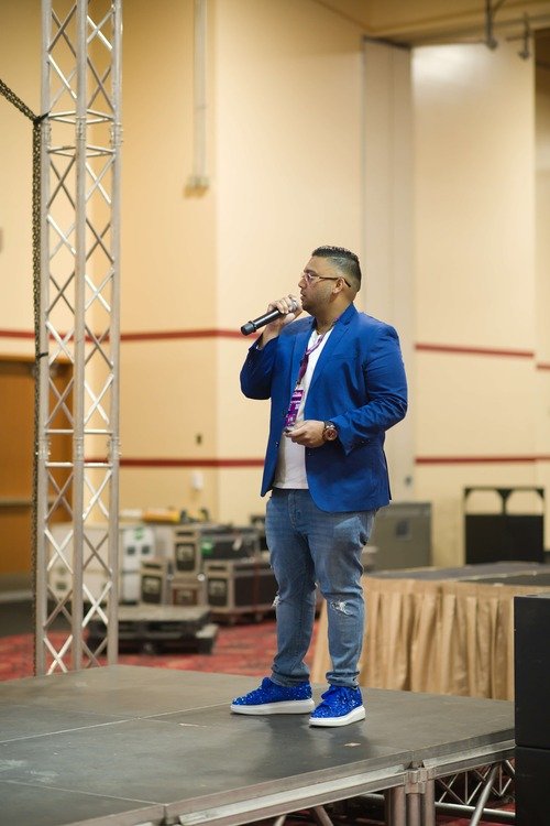Josh Pather On Stage At Event Industry Expo