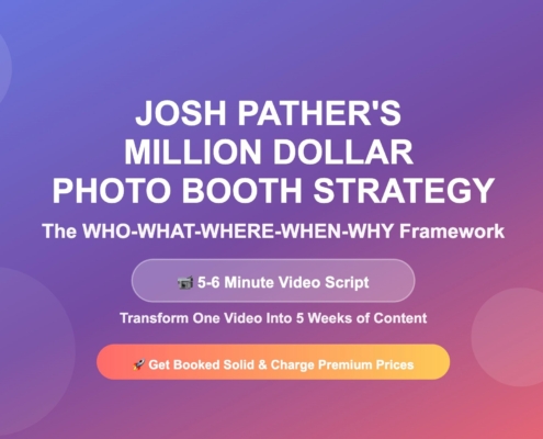 josh pathers photo booth video script
